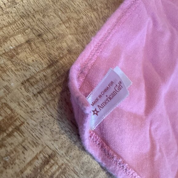 American Girl Doll SWEET DREAMS Pet Bed Reversible 2009 Pink Blanket Tug Toy - Picture 6 of 8